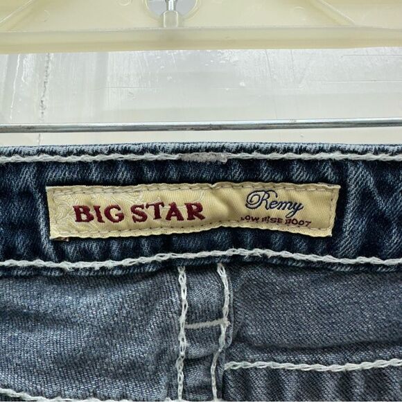 Big Star Remy thick stitch boot cut denim jeans women's 26R 26 regular - Picture 5 of 8